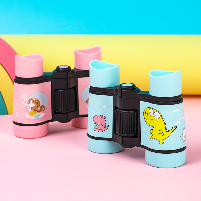 Dječji binokular – igračka, maskirani vanjski dizajn, gumasto kućište, izlazna zjenica 5 mm+