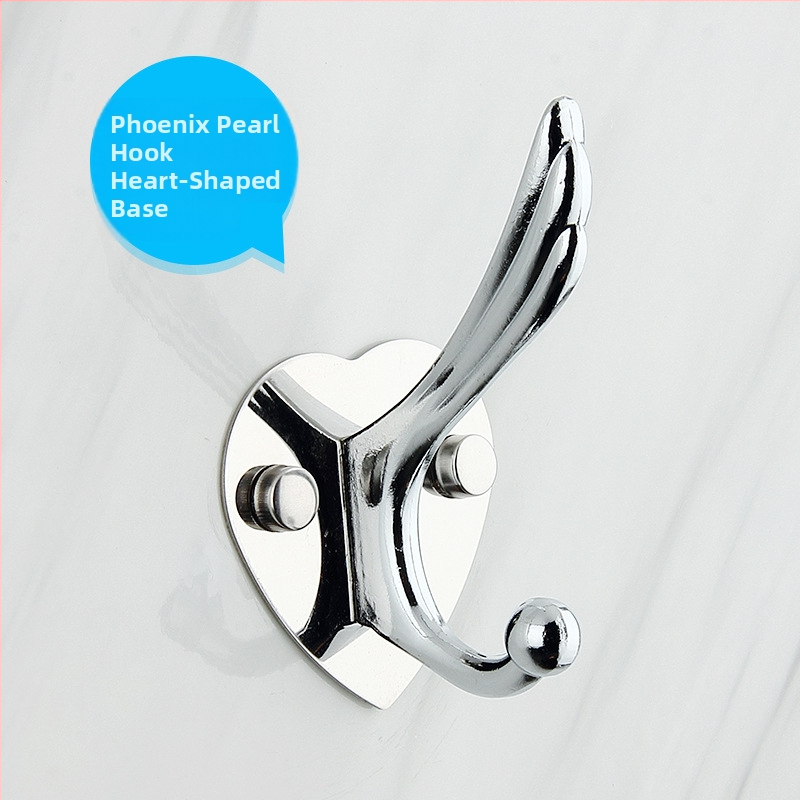 Vešiak na oblečenie, nástenný, z nerezovej ocele a hliníkovej zliatiny, elektroplating, moderný minimalistický štýl