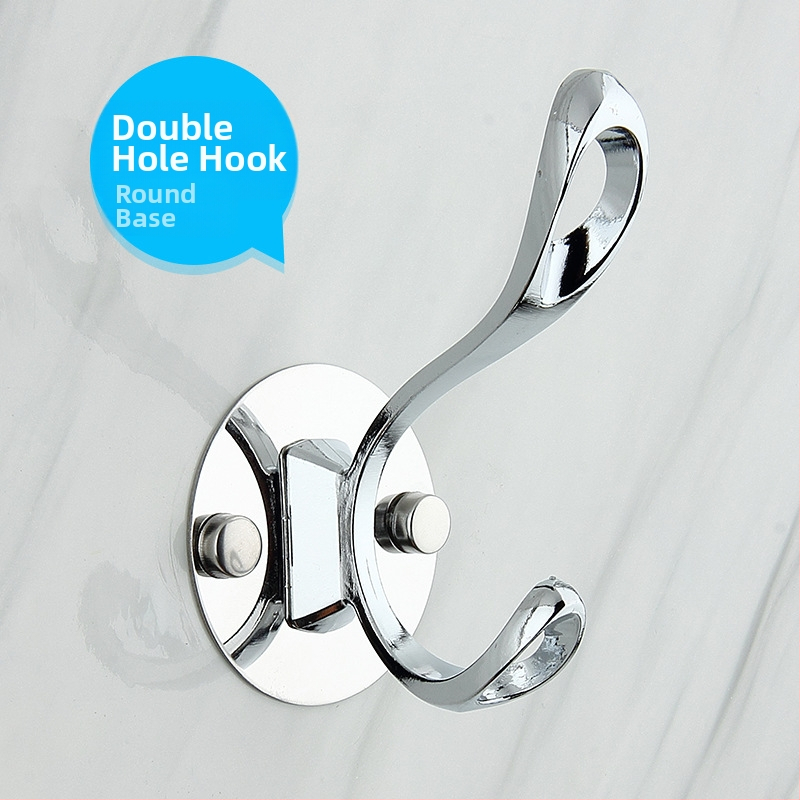 Vešiak na oblečenie, nástenný, z nerezovej ocele a hliníkovej zliatiny, elektroplating, moderný minimalistický štýl