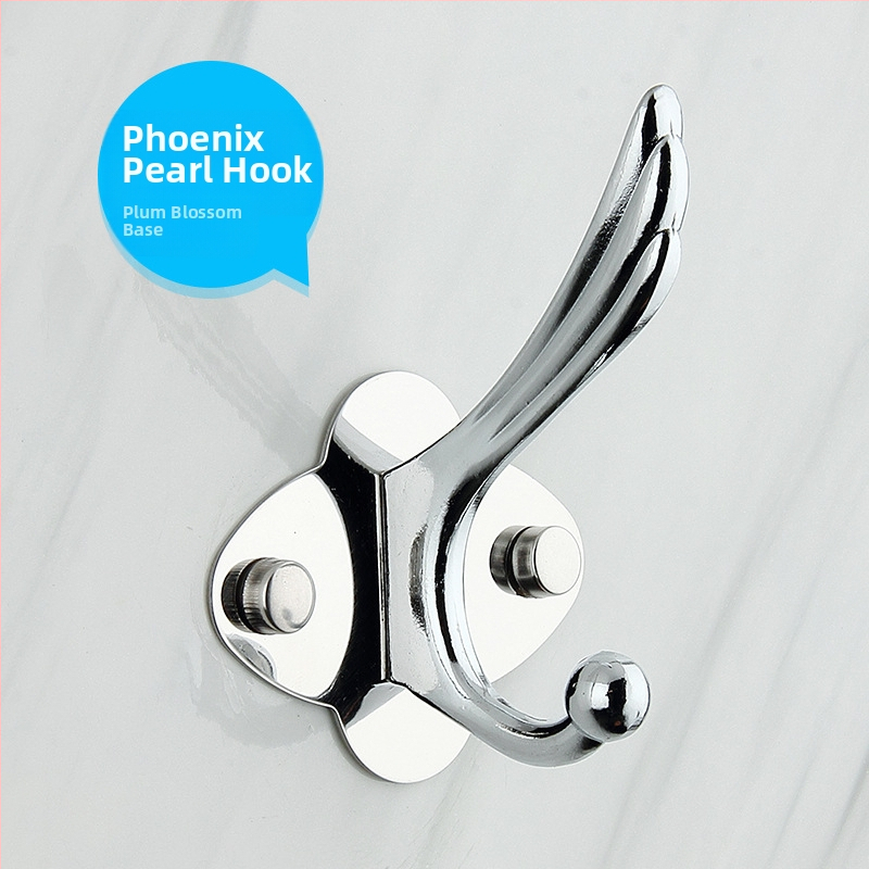 Закачалка за дрехи, стенна, неръждаема стомана и алуминиева сплав, електроплатина, модерен минималистичен стил