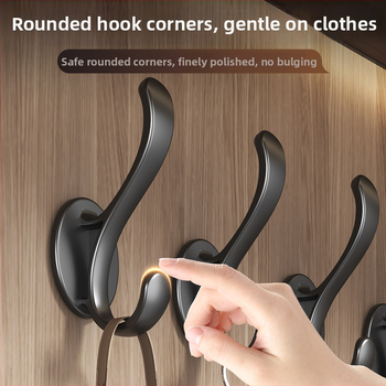 Пластмасова закачалка за дрехи за врата - без пробиване, инжекционно формована, модерен минималистичен стил (Qian Dou Wang)