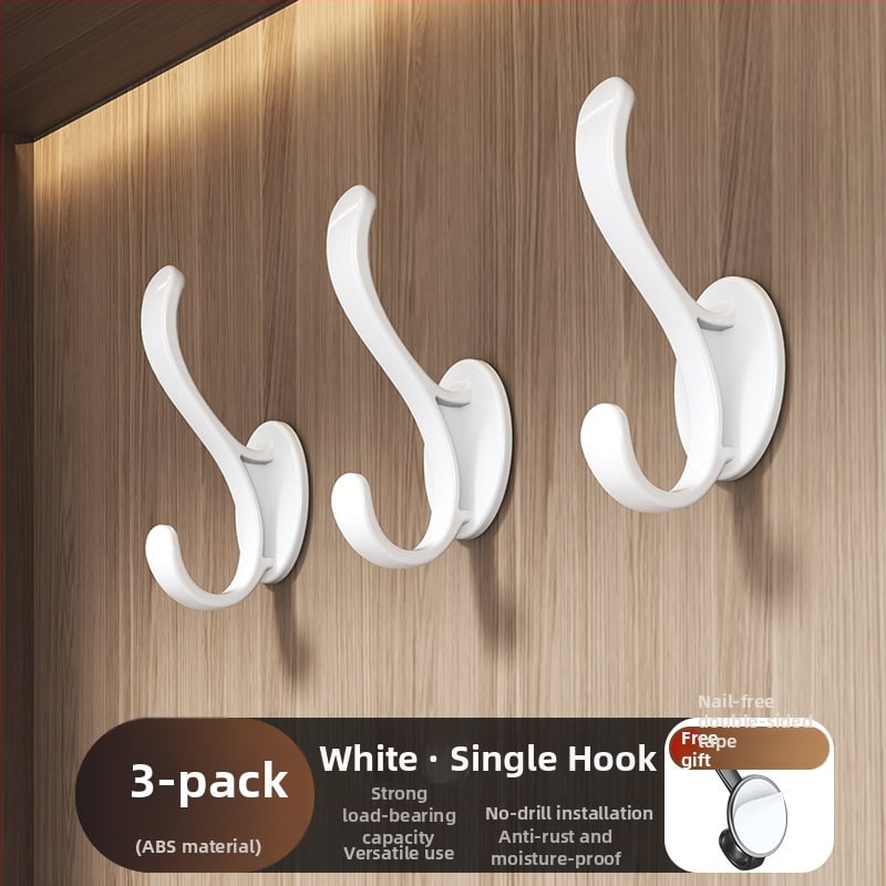 Пластмасова закачалка за дрехи за врата - без пробиване, инжекционно формована, модерен минималистичен стил (Qian Dou Wang)