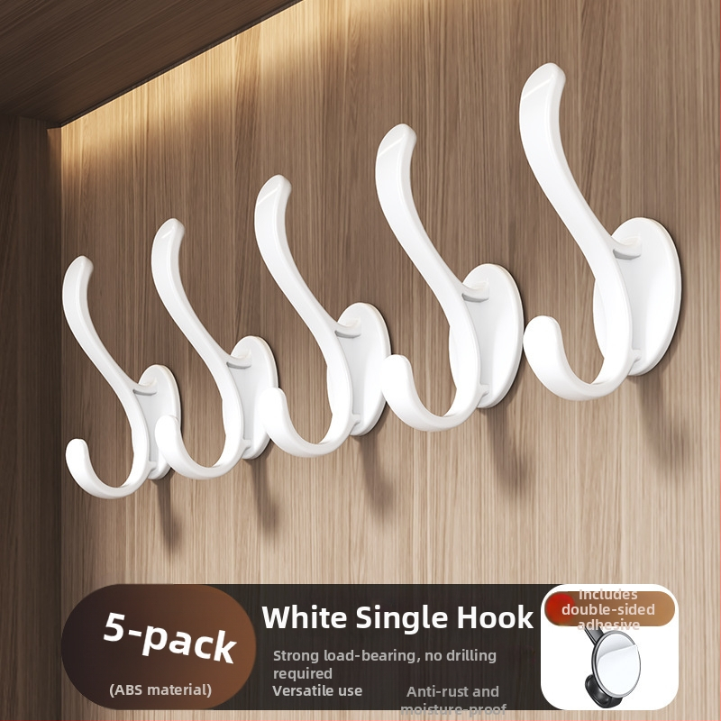 Пластмасова закачалка за дрехи за врата - без пробиване, инжекционно формована, модерен минималистичен стил (Qian Dou Wang)