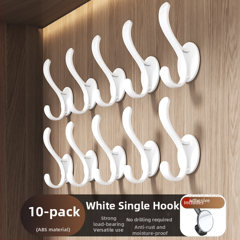 Пластмасова закачалка за дрехи за врата - без пробиване, инжекционно формована, модерен минималистичен стил (Qian Dou Wang)