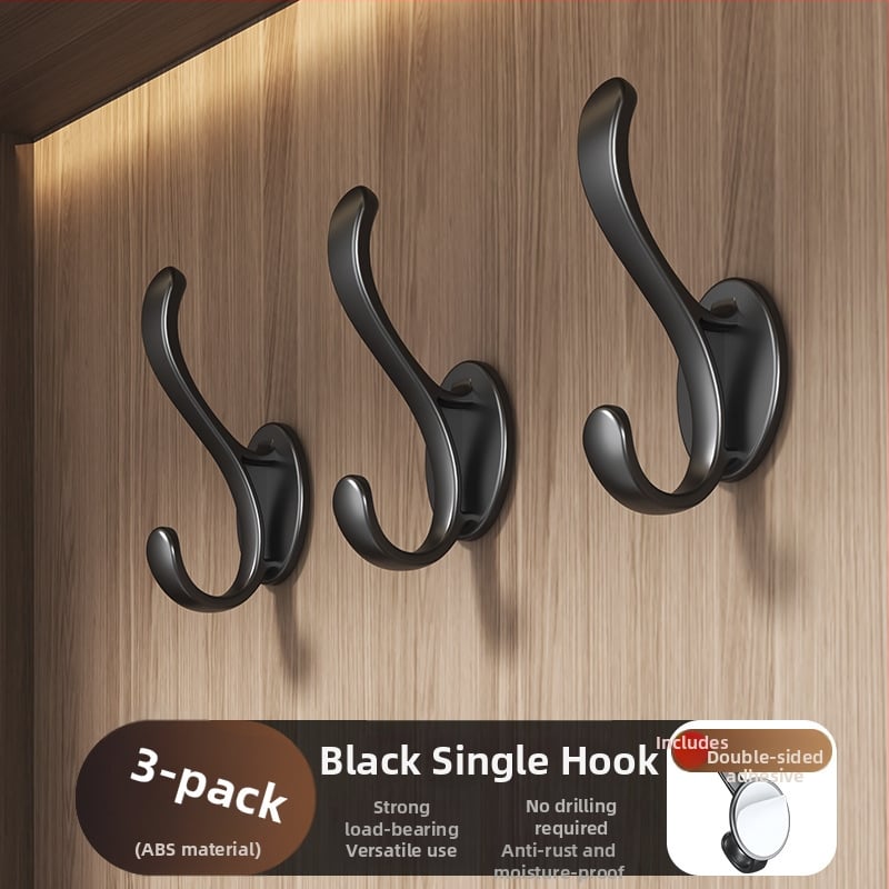 Пластмасова закачалка за дрехи за врата - без пробиване, инжекционно формована, модерен минималистичен стил (Qian Dou Wang)