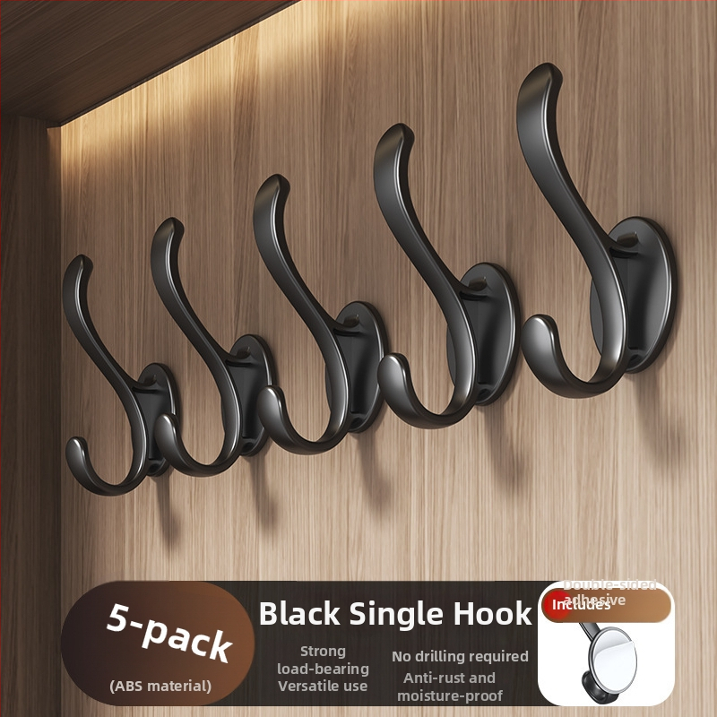 Пластмасова закачалка за дрехи за врата - без пробиване, инжекционно формована, модерен минималистичен стил (Qian Dou Wang)