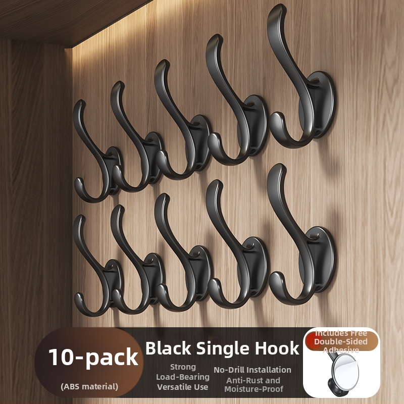 Пластмасова закачалка за дрехи за врата - без пробиване, инжекционно формована, модерен минималистичен стил (Qian Dou Wang)