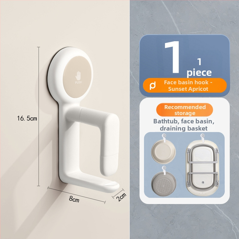 Nástenný zavesený úložný systém pre umývadlo a vaňu – bez vrtania, plast, ordpro, 130 g, moderný jednoduchý štýl