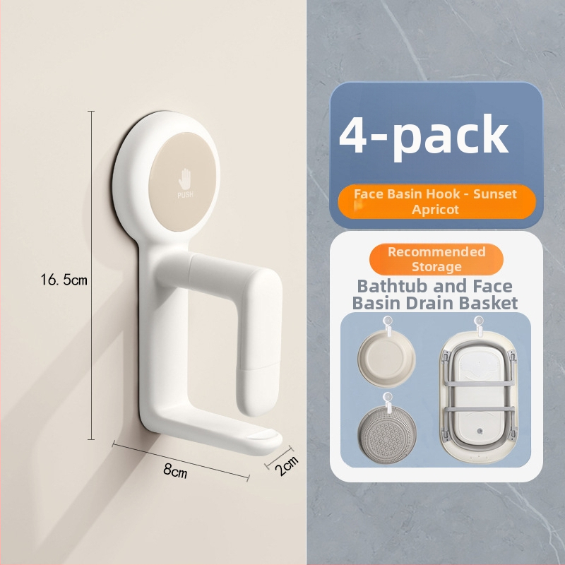 Nástenný zavesený úložný systém pre umývadlo a vaňu – bez vrtania, plast, ordpro, 130 g, moderný jednoduchý štýl