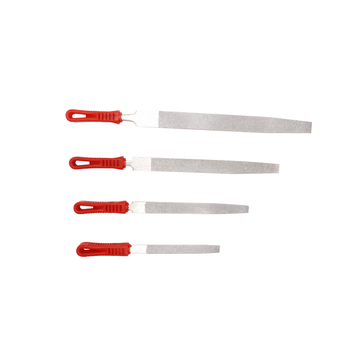 Ötvözött csiszoló és nagy lemezes fájl – anyag: ötvözet; felhasználás: fém, jáde, kerámia és üveg; formák: sík, félkör, háromszög, négyzet; sorozat: DBC