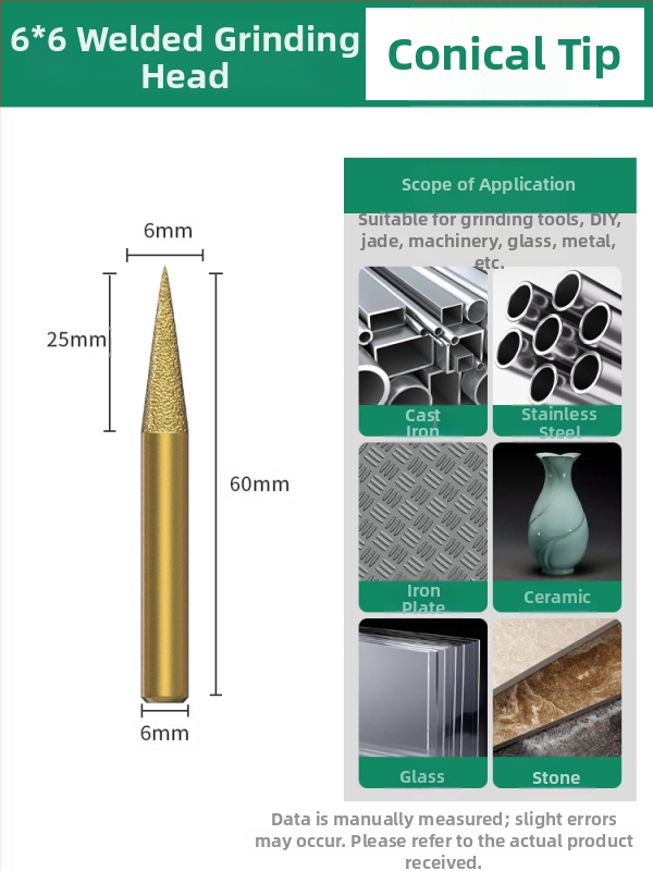 Diamantová brúsna hlava, emery brúsna hlava, priama brúsna hlava, vhodná pre kameň, mramor a obklady