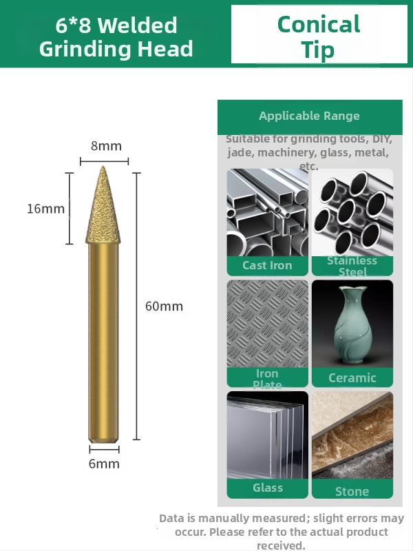 Diamantová brúsna hlava, emery brúsna hlava, priama brúsna hlava, vhodná pre kameň, mramor a obklady
