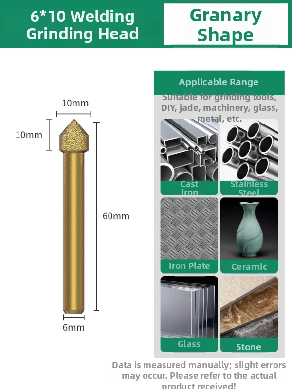 Diamantová brúsna hlava, emery brúsna hlava, priama brúsna hlava, vhodná pre kameň, mramor a obklady