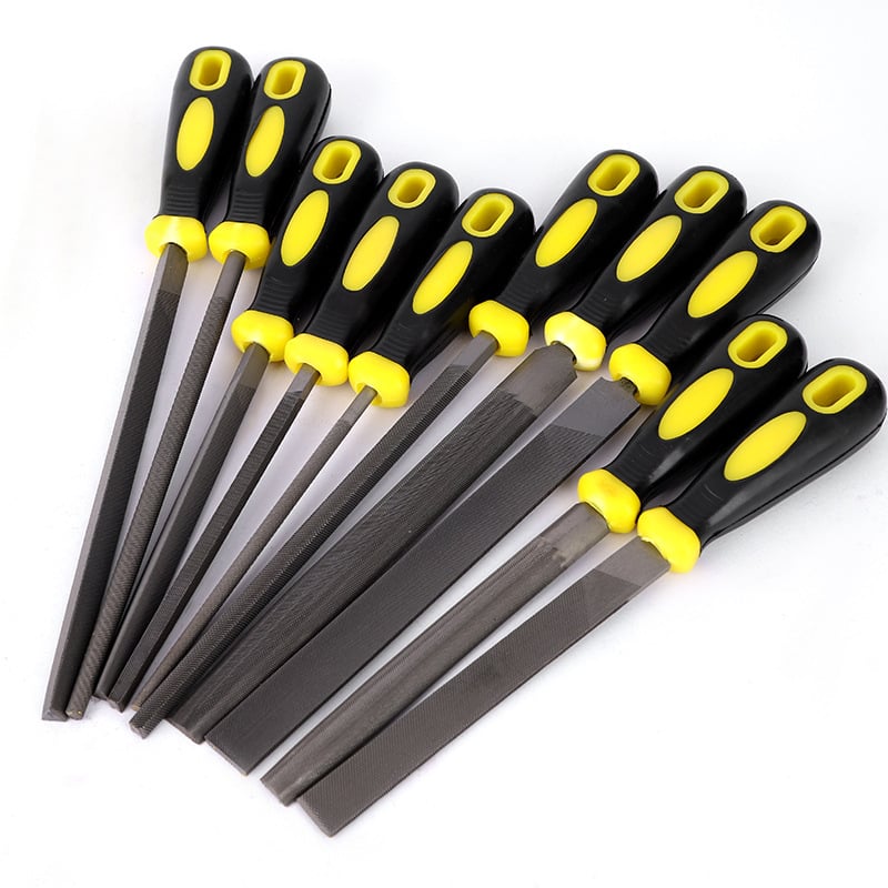 Gyémántos reszelő, kettős vágású, félkörös keresztmetszetű, acélból készült reszelő fémek megmunkálásához (nemvasfémek)