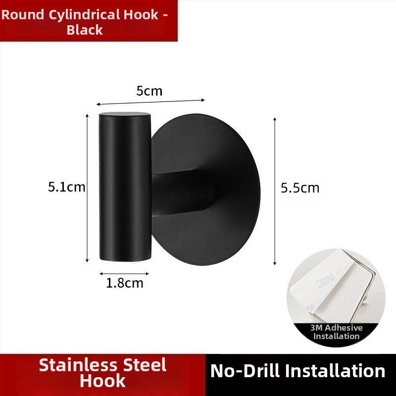 Nerezový nástenný vešiak na kabát, jednooký háčik, kúpeľňa a chodba, štýl Light Luxury, hmotnosť 0.1 kg, povrchová úprava: brúsený povrch a lakovanie