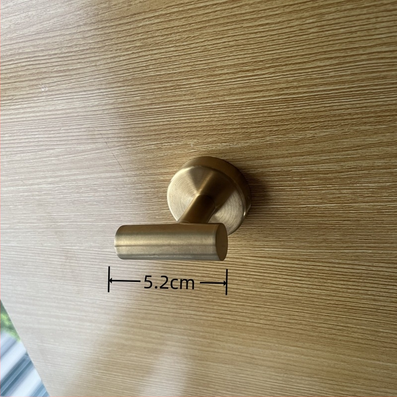 Nerezový nástenný vešiak na kabát, jednooký háčik, kúpeľňa a chodba, štýl Light Luxury, hmotnosť 0.1 kg, povrchová úprava: brúsený povrch a lakovanie