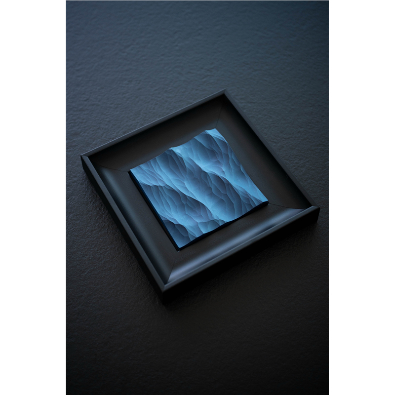 Óceán-témájú kézzel faragott asztali dísz tömör fából, Ins stílusú gravírozás, születésnapi ajándék osztálytársnak