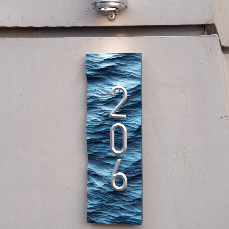 Óceán-témájú kézzel faragott asztali dísz tömör fából, Ins stílusú gravírozás, születésnapi ajándék osztálytársnak