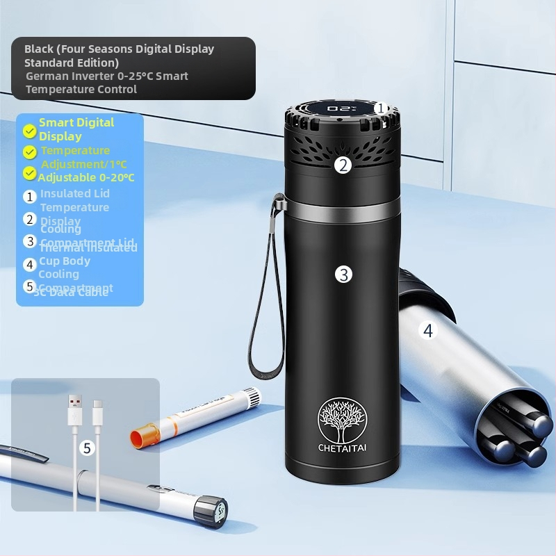 Che Teng rýchlo chladicí automobilová chladnička, objem do 5 L, výkon 15 W, napätie 4.2–7.4 V