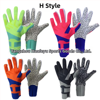 Brankárske rukavice - latexový materiál, pletená konštrukcia, dýchajúce, prispôsobiteľné, vhodné na futbal