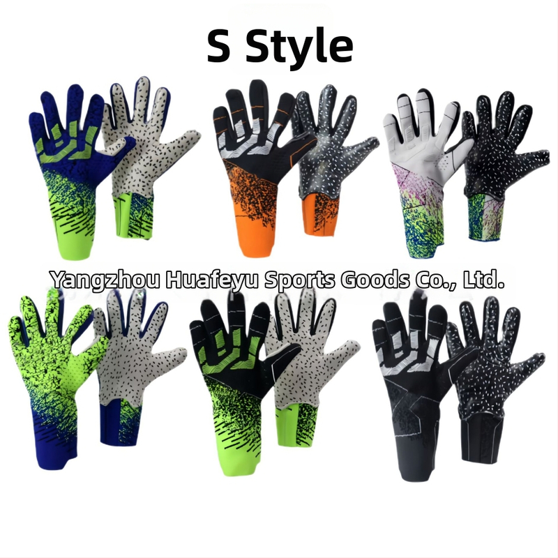 Brankárske rukavice - latexový materiál, pletená konštrukcia, dýchajúce, prispôsobiteľné, vhodné na futbal