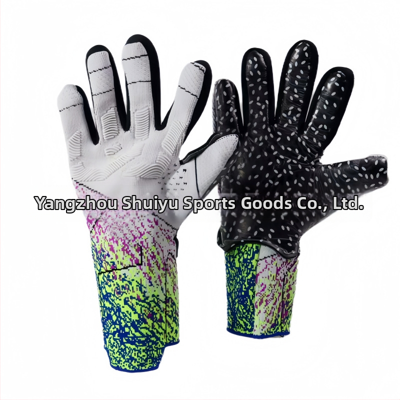 Brankárske rukavice - latexový materiál, pletená konštrukcia, dýchajúce, prispôsobiteľné, vhodné na futbal