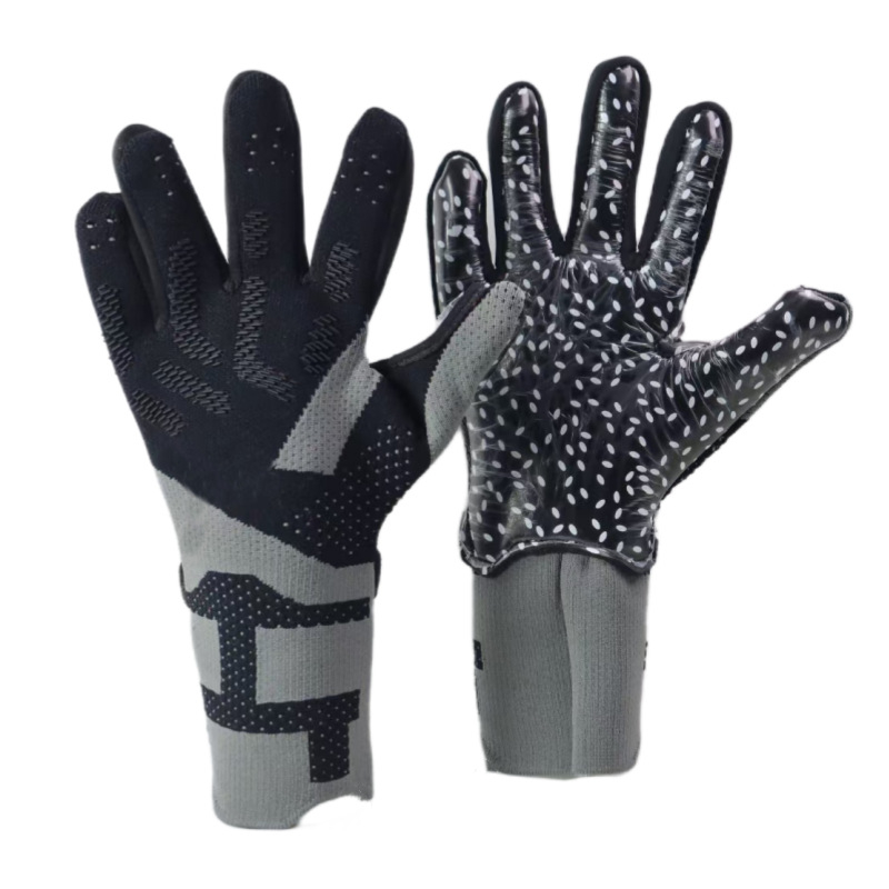 Védőkesztyű kapus - latex anyag, kötött felépítés, lélegző, testre szabható, futballhoz alkalmas