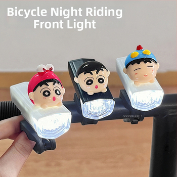 Éjszakai kerékpározáshoz tervezett első lámpa, aranyos Shin-Chan figurával – gyerekeknek szánt mountain/road bicikli világítás (Feldolgozás és testreszabás: Nincs; Márka: Egyéb; Import: Nem)