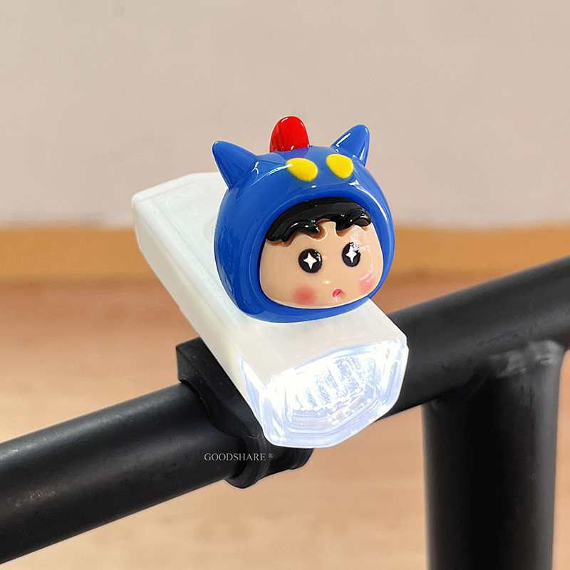 Éjszakai kerékpározáshoz tervezett első lámpa, aranyos Shin-Chan figurával – gyerekeknek szánt mountain/road bicikli világítás (Feldolgozás és testreszabás: Nincs; Márka: Egyéb; Import: Nem)