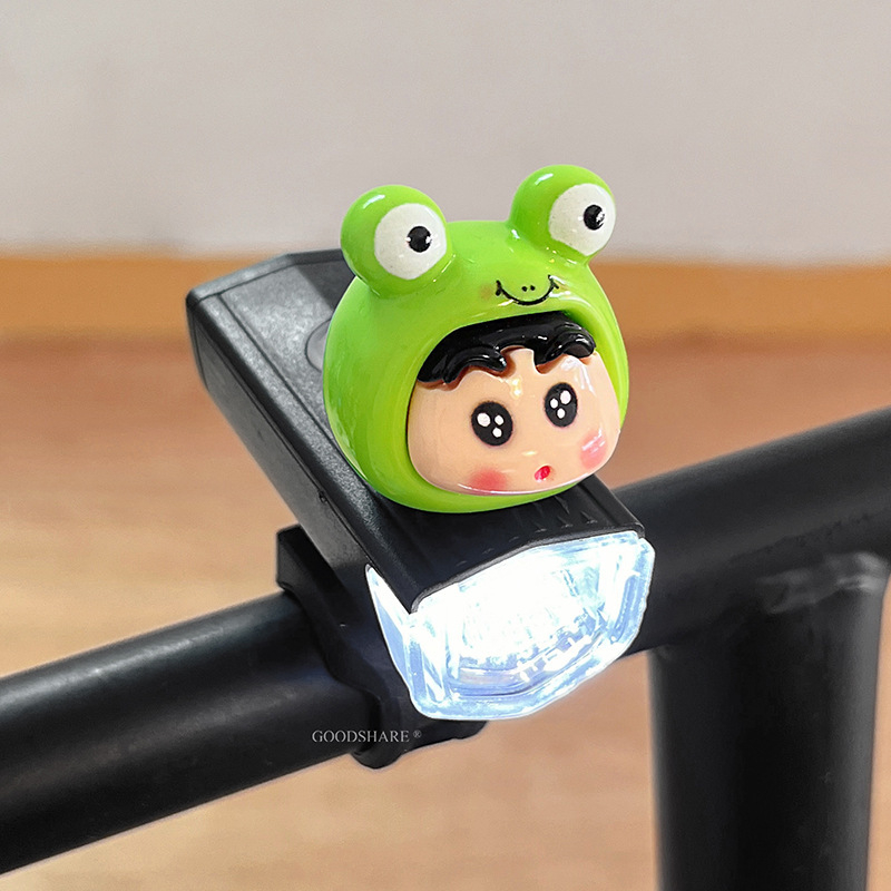 Éjszakai kerékpározáshoz tervezett első lámpa, aranyos Shin-Chan figurával – gyerekeknek szánt mountain/road bicikli világítás (Feldolgozás és testreszabás: Nincs; Márka: Egyéb; Import: Nem)