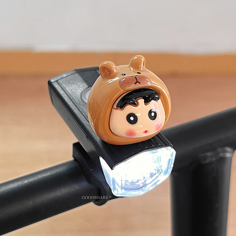 Éjszakai kerékpározáshoz tervezett első lámpa, aranyos Shin-Chan figurával – gyerekeknek szánt mountain/road bicikli világítás (Feldolgozás és testreszabás: Nincs; Márka: Egyéb; Import: Nem)