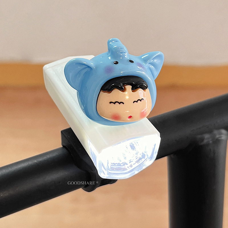 Éjszakai kerékpározáshoz tervezett első lámpa, aranyos Shin-Chan figurával – gyerekeknek szánt mountain/road bicikli világítás (Feldolgozás és testreszabás: Nincs; Márka: Egyéb; Import: Nem)