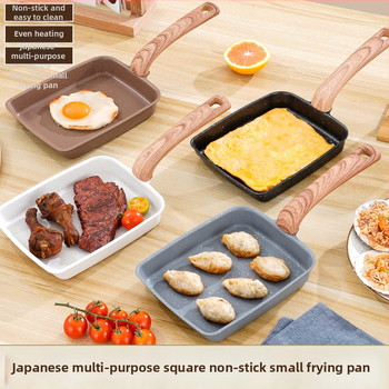 Japanski neprijanjajući tiganj od Maifan kamena za tamagoyaki, kvadratni mini tiganj za jaja i odrezak