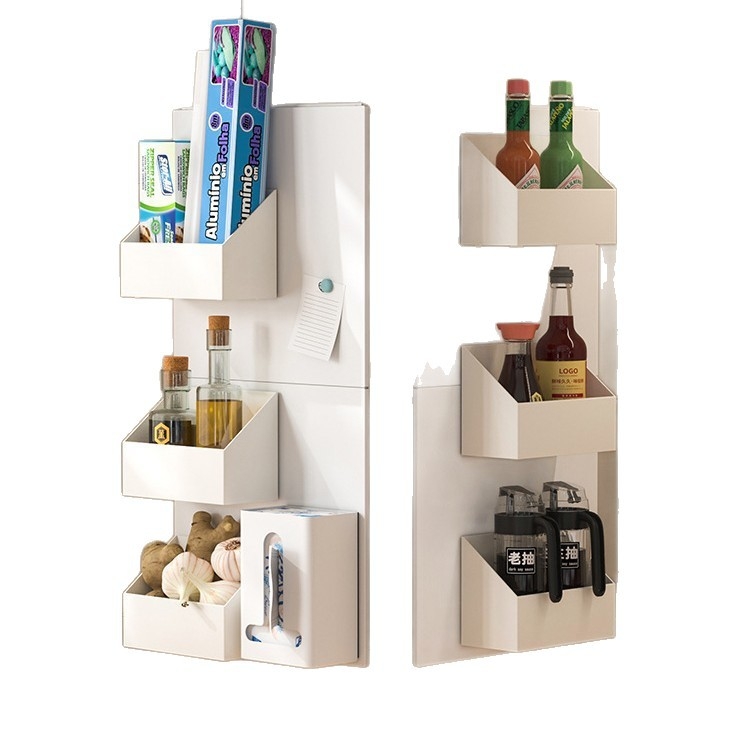 Kuhinjski magnetski pegboard zidni organizator - višestruka namjena, karbon čelik, moderni minimalistički stil, lansiran 2024