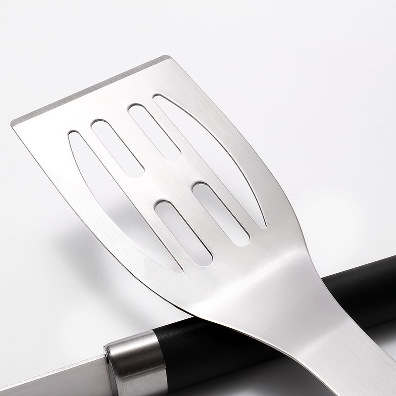 Set alata za roštilj s lakiranim držašima – nehrđajući čelik i silikon; nož, klipsa, četka, vilica, lopatica; 6-dijelni set; Brand Yuxin; Model 29446217084