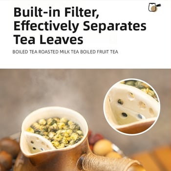 Prijenosni set čaja s mlijekom iz Yunnanu – porcelan, 1 kg, za 1–2 osobe