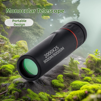 Monokulárny teleskop, s vysokým rozlíšením, s veľkým zväčšením, kompaktný pre vonkajšie použitie, nočné videnie pri nízkom osvetlení, kompatibilný s fotografovaním cez telefón
