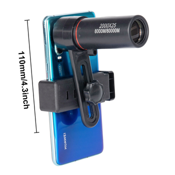 Монокулярен телескоп, с висока резолюция, мощно увеличение, компактен за външно ползване, съвместим със смартфон за снимки