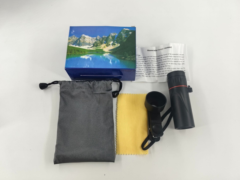 Монокулярен телескоп, с висока резолюция, мощно увеличение, компактен за външно ползване, съвместим със смартфон за снимки