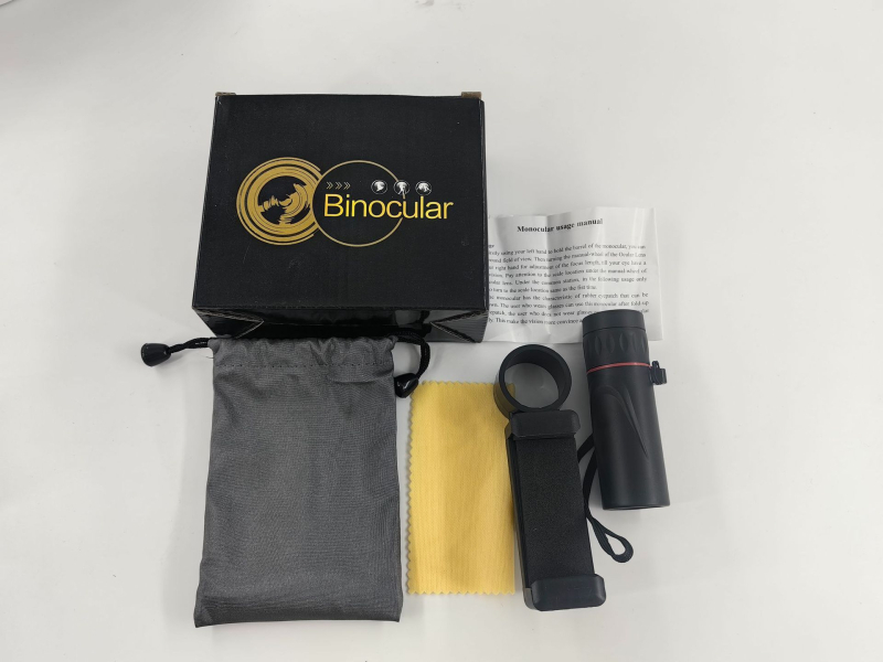 Монокулярен телескоп, с висока резолюция, мощно увеличение, компактен за външно ползване, съвместим със смартфон за снимки