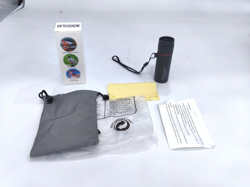 Монокулярен телескоп, с висока резолюция, мощно увеличение, компактен за външно ползване, съвместим със смартфон за снимки