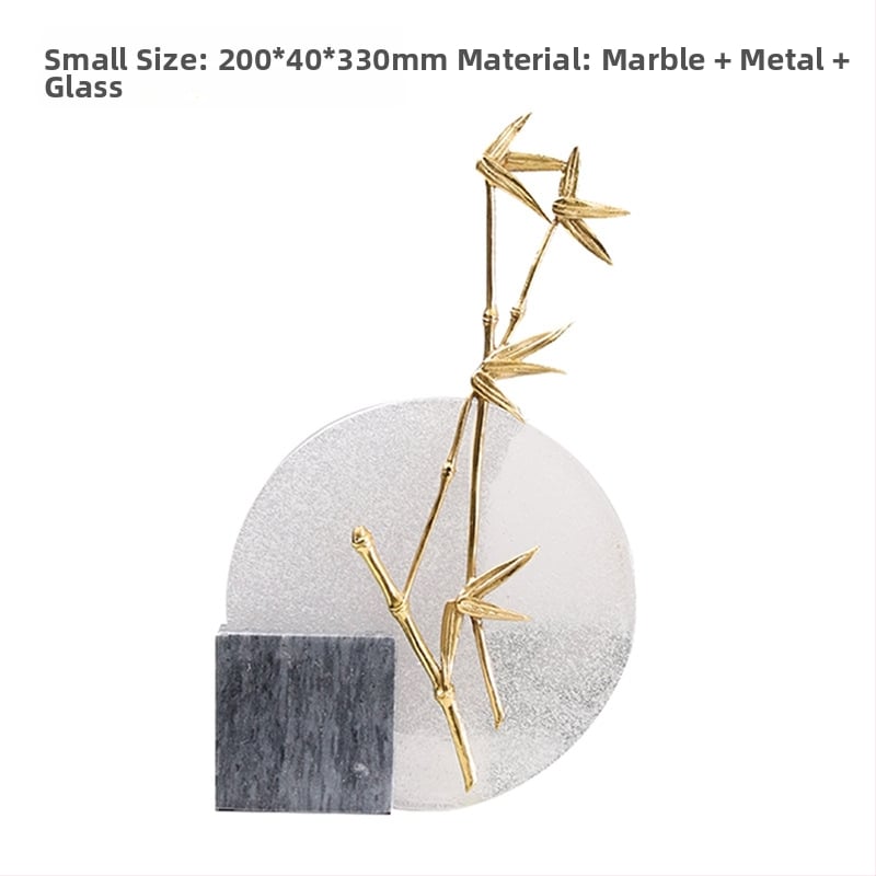 Орнаменти - метал и мрамор, кристални акценти, китайски стил, за моделна стая