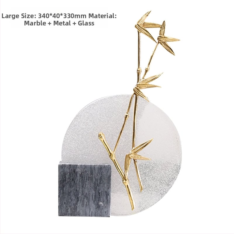 Орнаменти - метал и мрамор, кристални акценти, китайски стил, за моделна стая