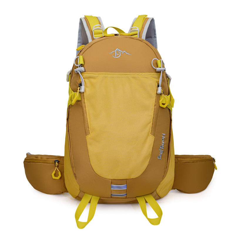 Планинска раница за походи и колоездене, голям капацитет, водоустойчива материя, носеща система с извита презрамка, унисекс дизайн, за пътуване на открито