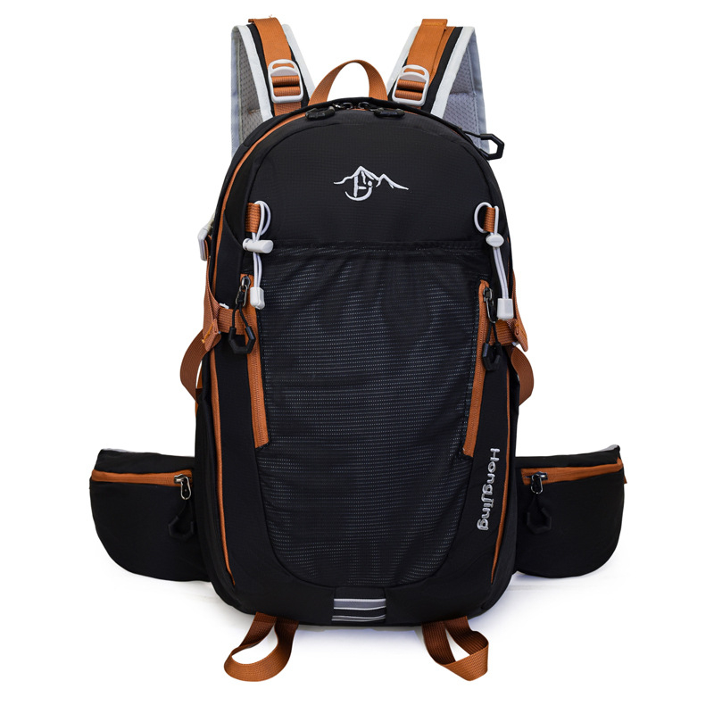 Планинска раница за походи и колоездене, голям капацитет, водоустойчива материя, носеща система с извита презрамка, унисекс дизайн, за пътуване на открито