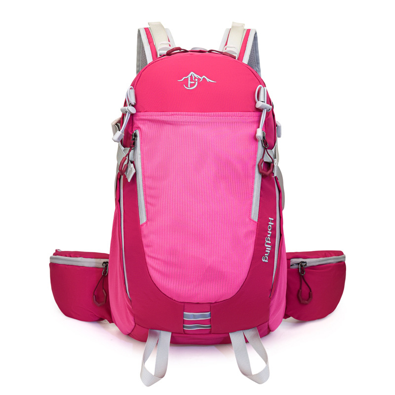 Планинска раница за походи и колоездене, голям капацитет, водоустойчива материя, носеща система с извита презрамка, унисекс дизайн, за пътуване на открито