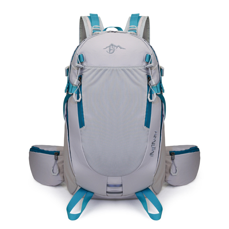 Планинска раница за походи и колоездене, голям капацитет, водоустойчива материя, носеща система с извита презрамка, унисекс дизайн, за пътуване на открито