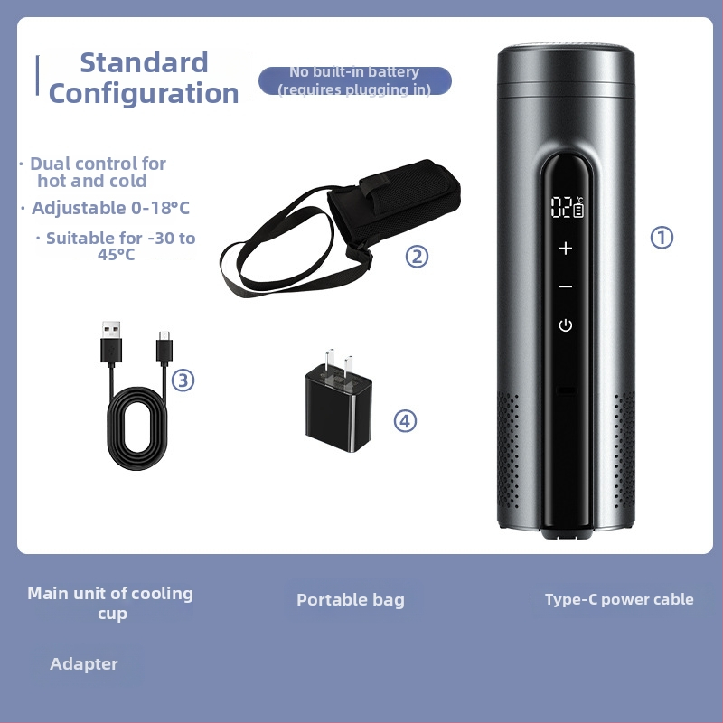 Termoelektrický automobilový chladič, prenosný a nabíjateľný (objem do 5 l, výkon 10 W, chladenie 2°C, kúrenie 18°C)