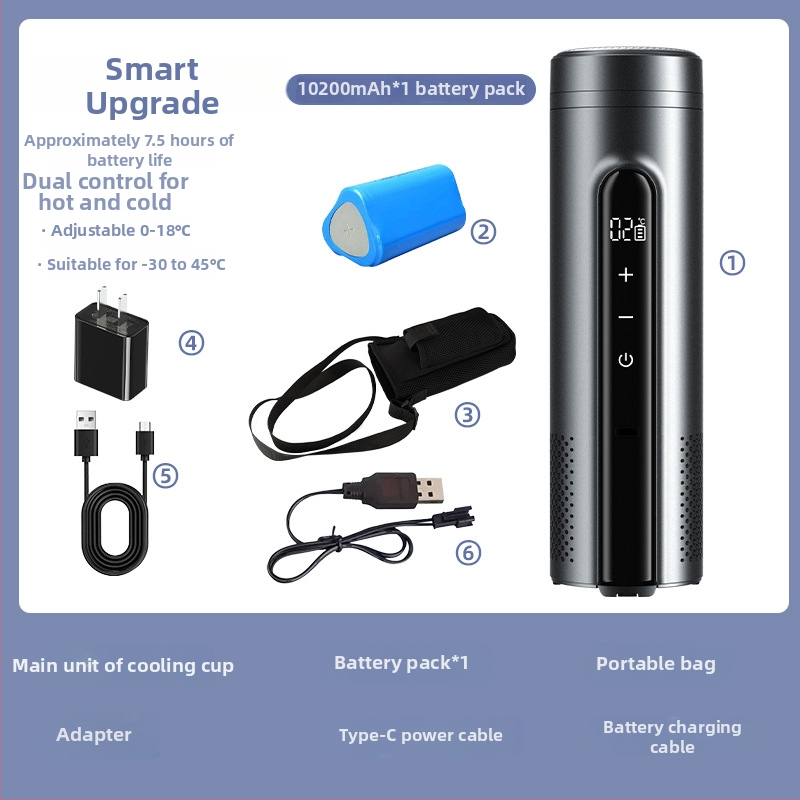 Termoelektrický automobilový chladič, prenosný a nabíjateľný (objem do 5 l, výkon 10 W, chladenie 2°C, kúrenie 18°C)