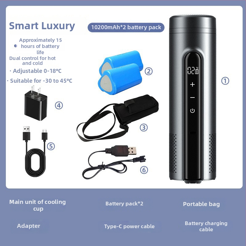 Termoelektrický automobilový chladič, prenosný a nabíjateľný (objem do 5 l, výkon 10 W, chladenie 2°C, kúrenie 18°C)